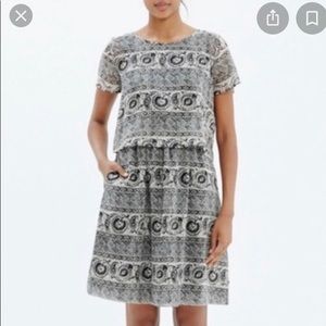 Madewell silk overlay dress